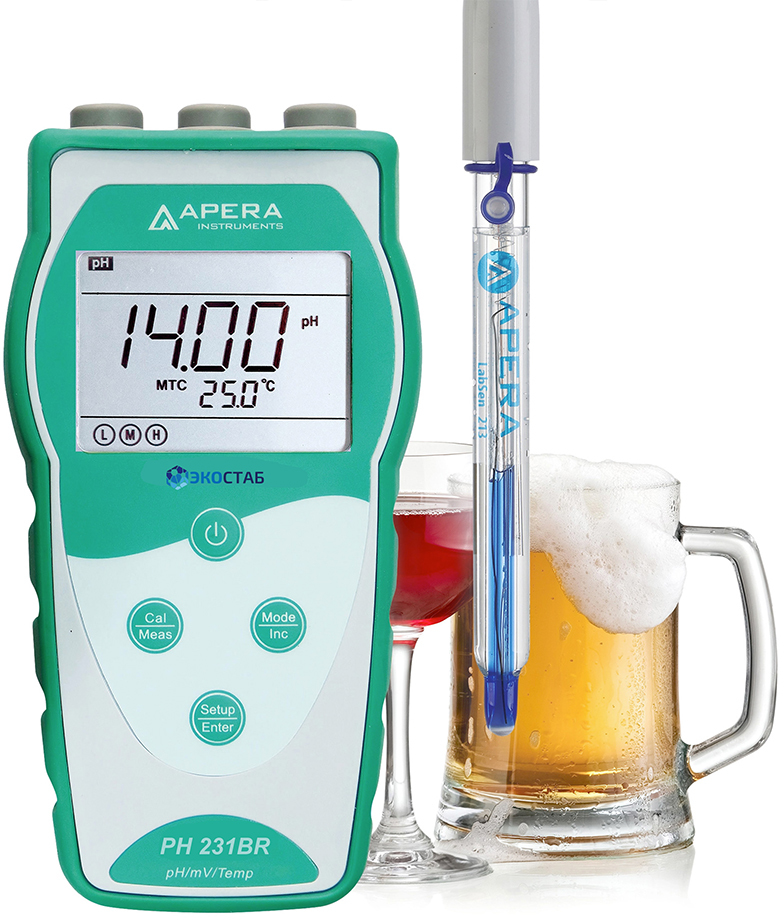 Портативный pH-метр для напитков Apera PH231BR (0...+14 pH) — миниатюра 2