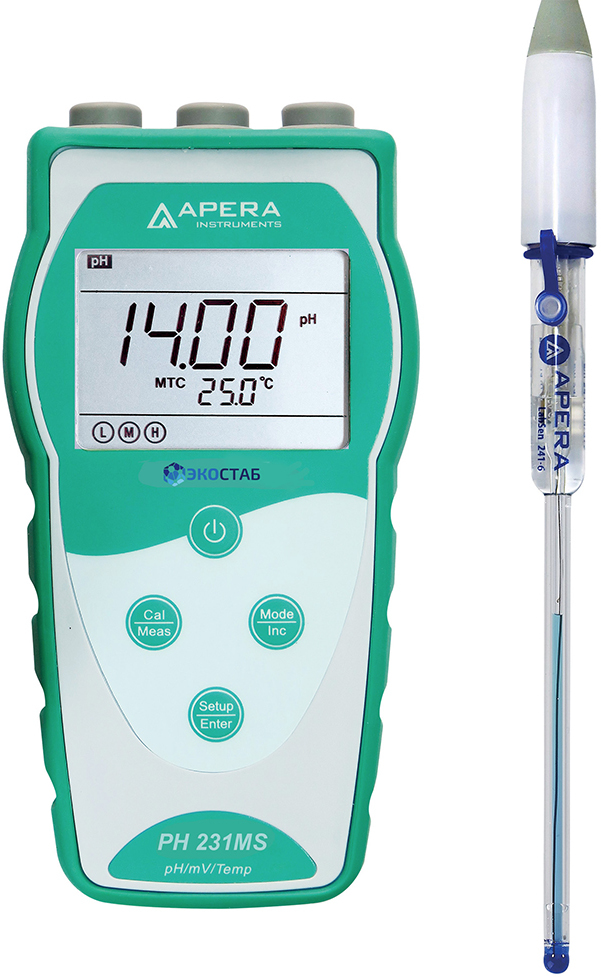 Портативный pH-метр для проб малого объема Apera PH231MS (0...+14 pH)