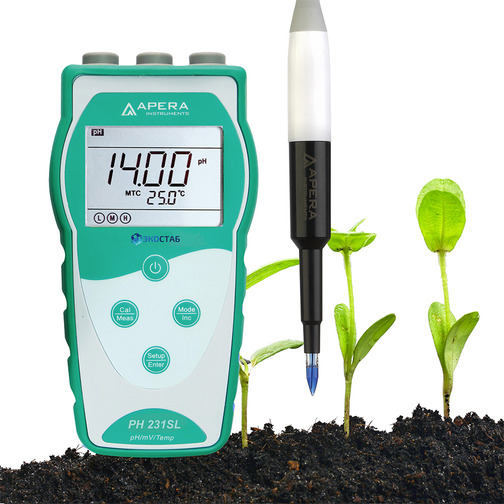 Портативный pH-метр для почвы Apera PH231SL (0...+14 pH) — миниатюра 2