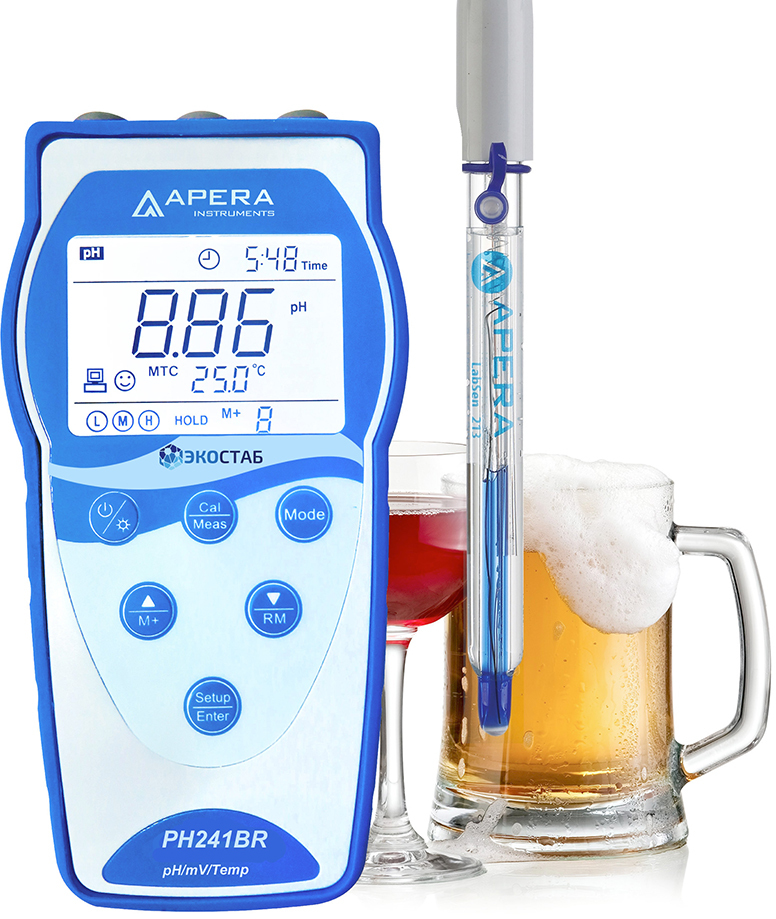 Портативный рН-метр для напитков Apera PH241BR (-2...+16 pH) — миниатюра 2