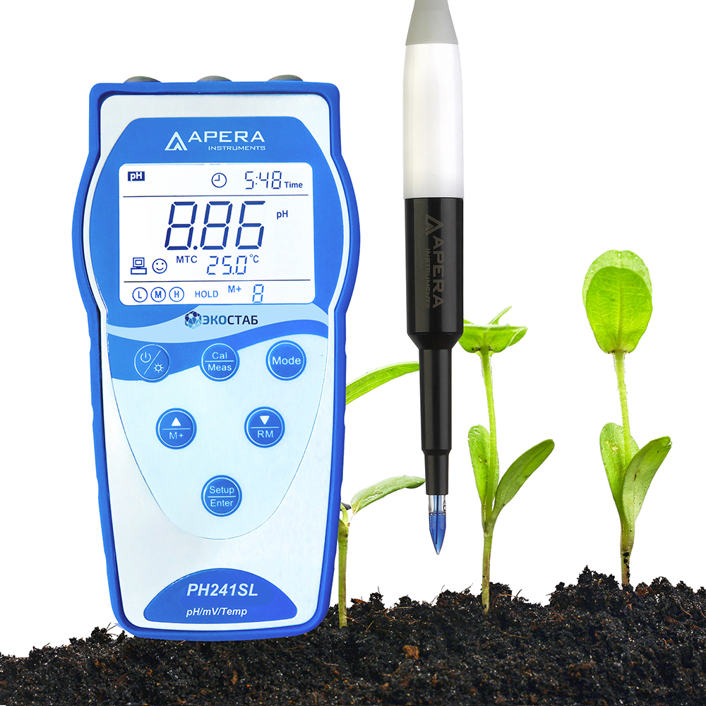 Портативный рН-метр для почвы Apera PH241SL (-2...+16 pH)
