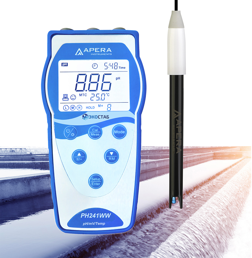 Портативный рН-метр для сточных вод Apera PH241WW (-2...+16 pH)