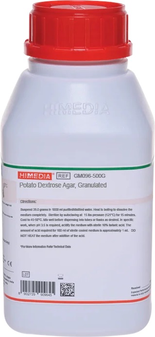 Картофельно-глюкозный агар (гранулированная форма) HiMedia GM096-500G (уп/500 гр)
