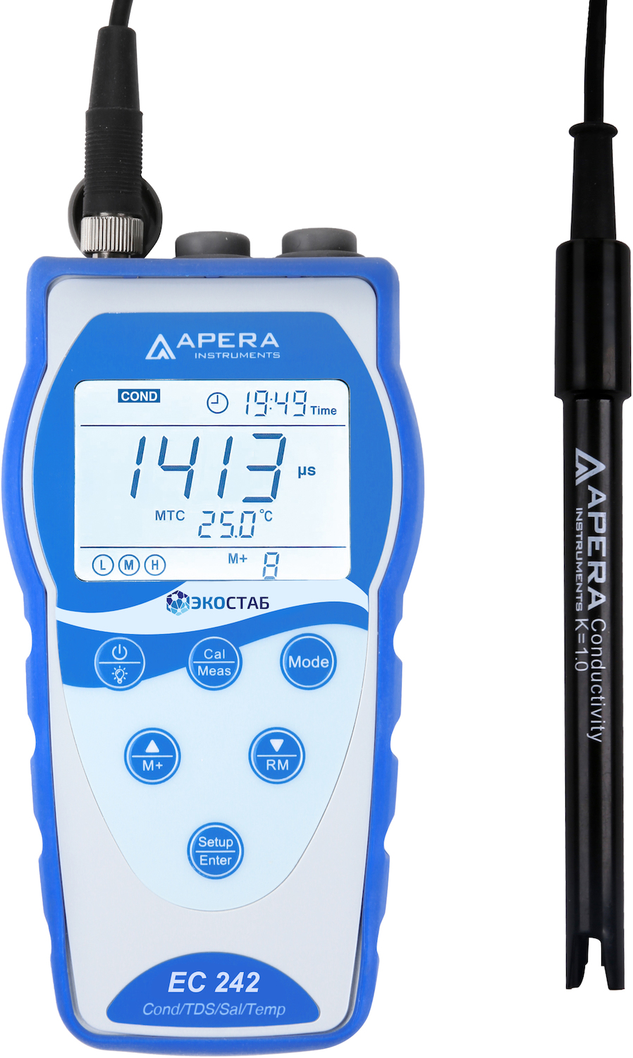 Портативный кондуктометр с GLP Apera EC242-00 (0...200 мСм/см, без электрода)