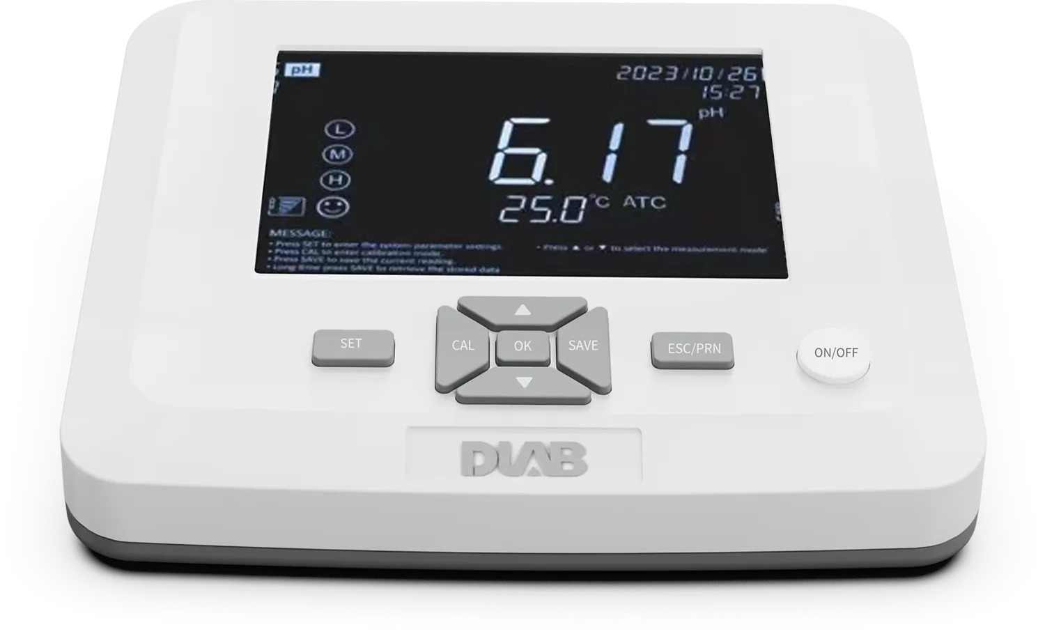 Настольный однопараметрический анализатор с кнопочной панелью DLAB DPH100 (-2...+20 pH; -1999.9...+1999.9 мВ)