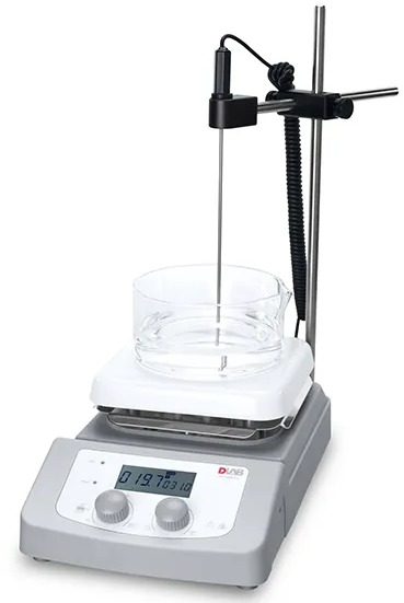 Цифровая магнитная мешалка с датчиком PT1000A DLAB 8130261115 MS-H380-Pro (200-1500 об/мин) — миниатюра 3